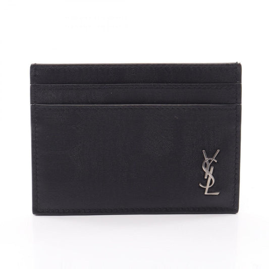 Saint Laurent Paris Card Case Tiny Cassandra Leather
