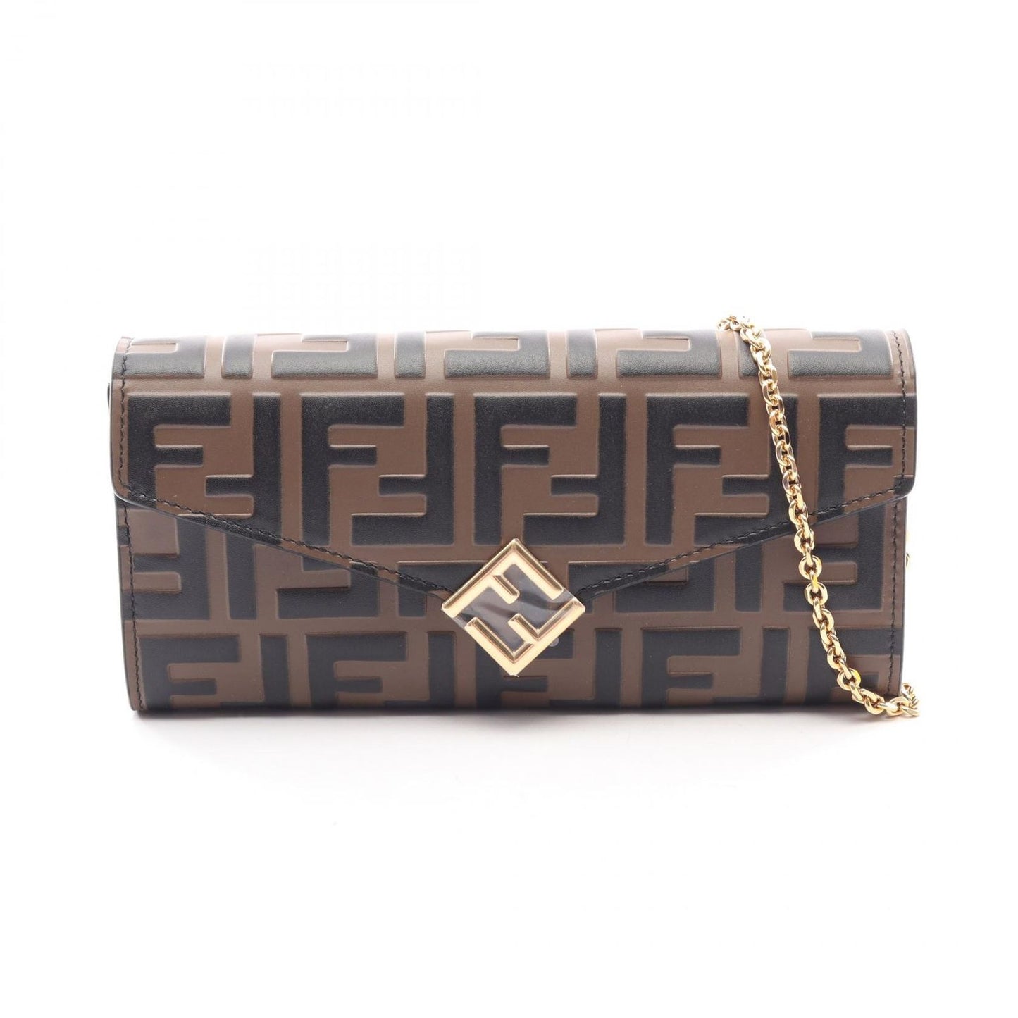 Fendi Shoulder Bag FF Diamond Leather