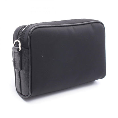 Prada Shoulder Bag Tessuto Nylon Saffiano Leather — view 2