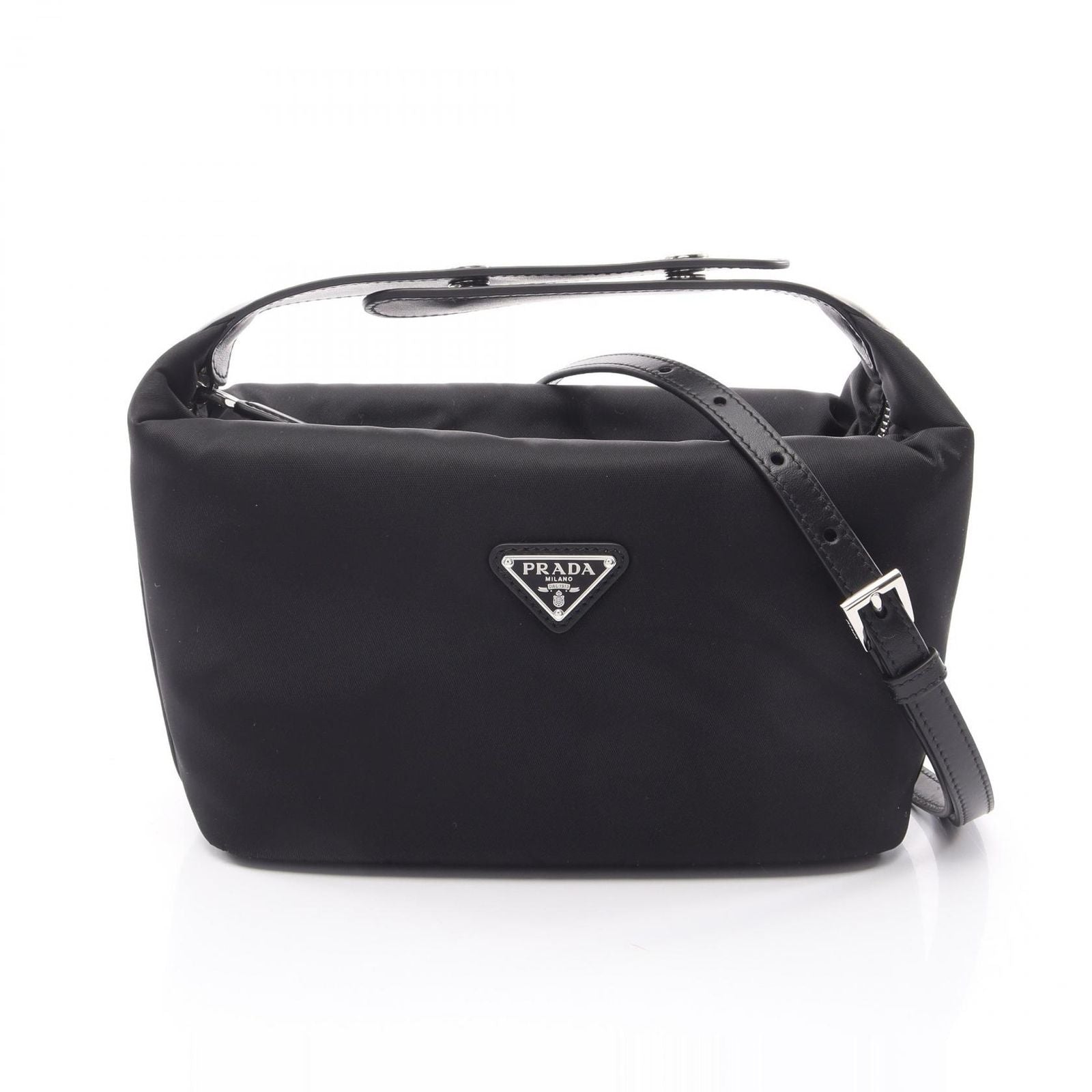 Prada Cheri Re-Nylon Leather Shoulder Bag