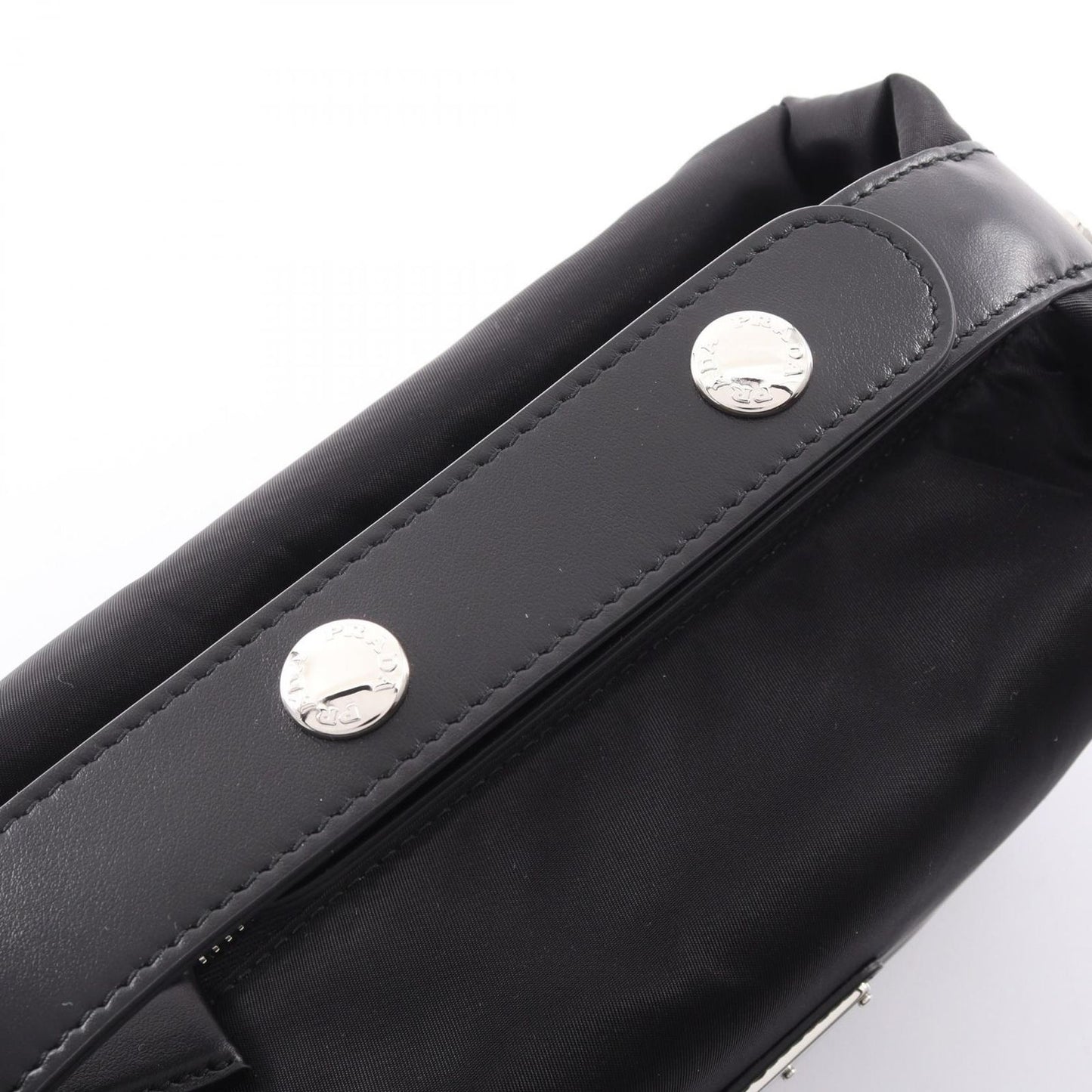 Prada Cheri Re-Nylon Leather Shoulder Bag — view 5