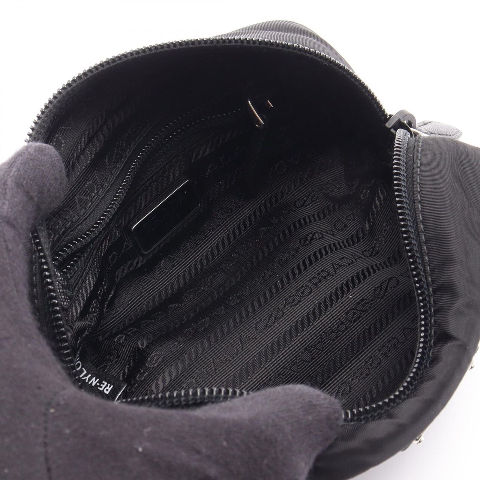 Prada Pouch Nylon Leather — view 3