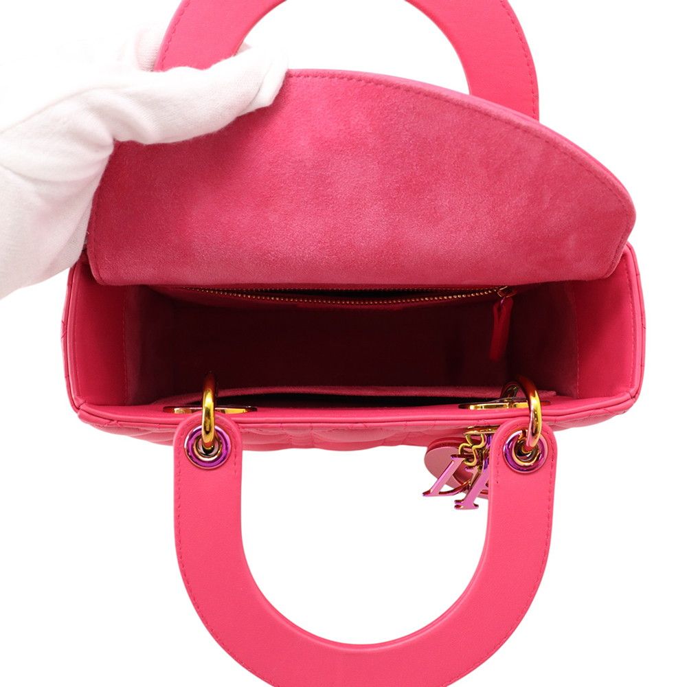 Dior Handbag Lady Cannage Small Lambskin 2-Way — view 6