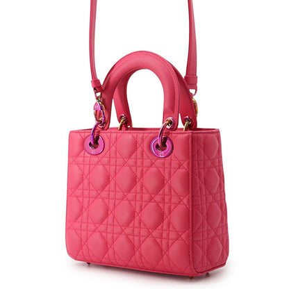 Dior Handbag Lady Cannage Small Lambskin 2-Way — view 2