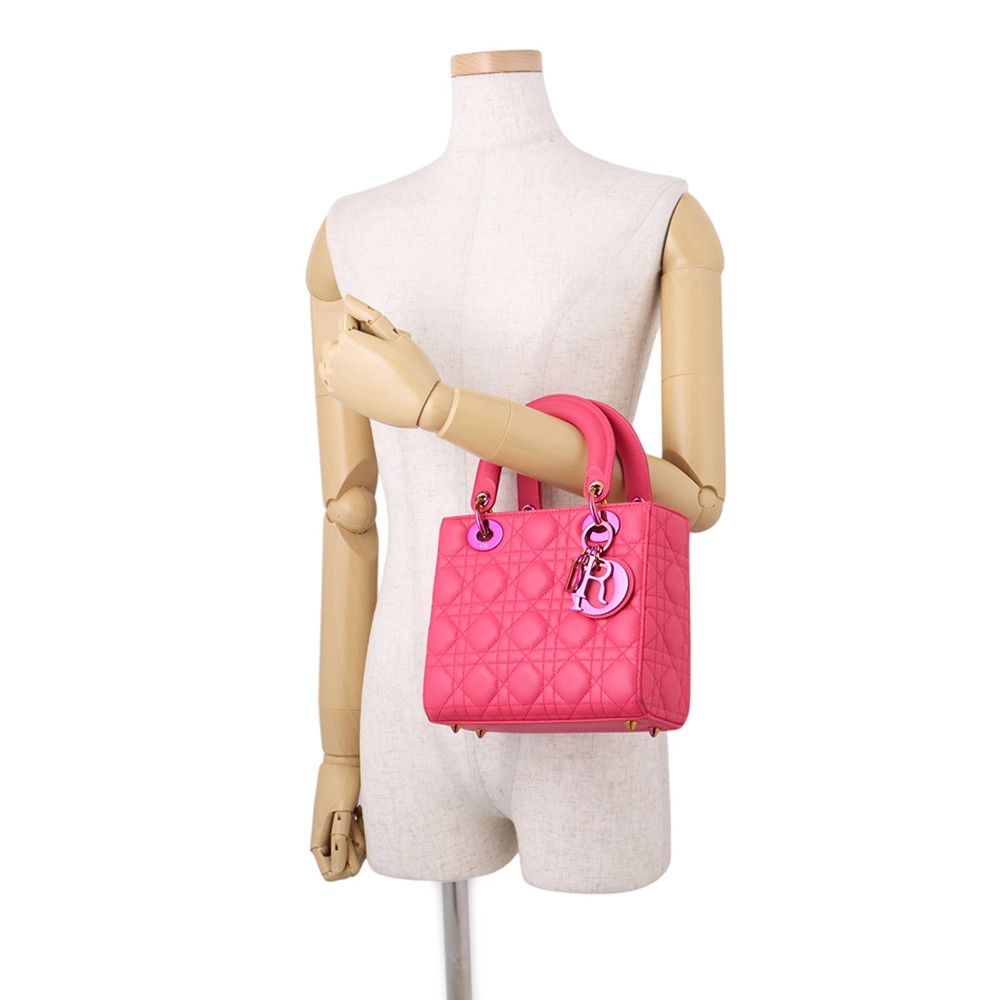 Dior Handbag Lady Cannage Small Lambskin 2-Way — view 4