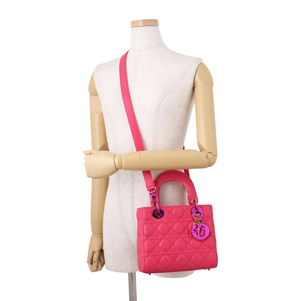Dior Handbag Lady Cannage Small Lambskin 2-Way — view 5