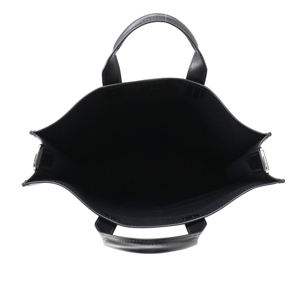 Hermes Tote Bag Orison Record Black Silver Toile Officier Swift 2-Way — view 6