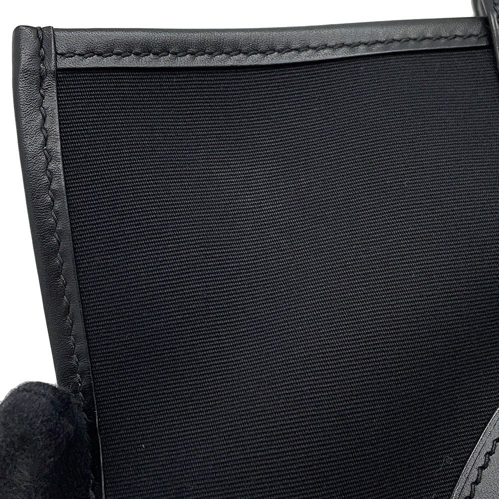 Hermes Tote Bag Orison Record Black Silver Toile Officier Swift 2-Way — view 8
