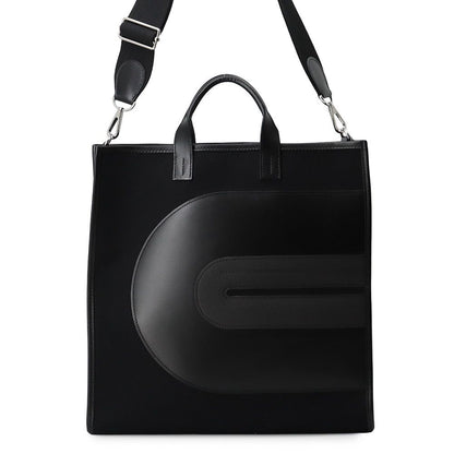 Hermes Tote Bag Orison Record Black Silver Toile Officier Swift 2-Way