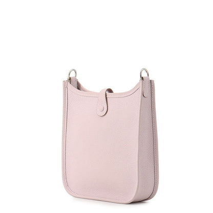 Hermes Shoulder Bag Evelyne TPM 85 Amazon Mauve Pale Silver Taurillon Clemence — view 2