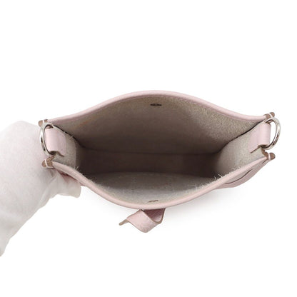 Hermes Shoulder Bag Evelyne TPM 85 Amazon Mauve Pale Silver Taurillon Clemence — view 5