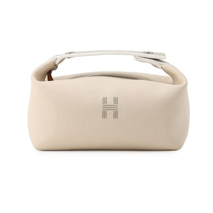 Hermes Pouch Bride-a-Brac PM Natural Silver Canvas Case
