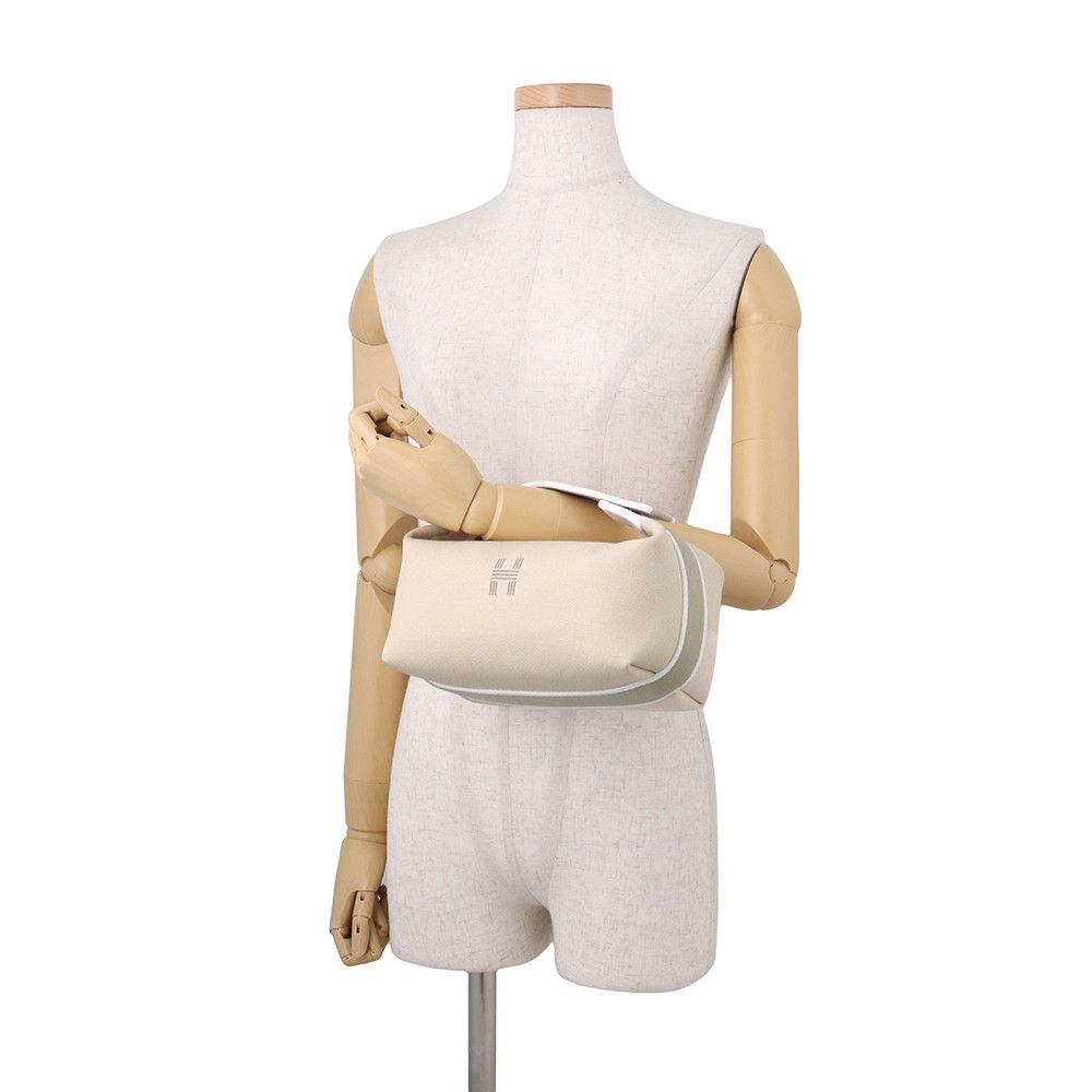 Hermes Pouch Bride-a-Brac PM Natural Silver Canvas Case — view 4