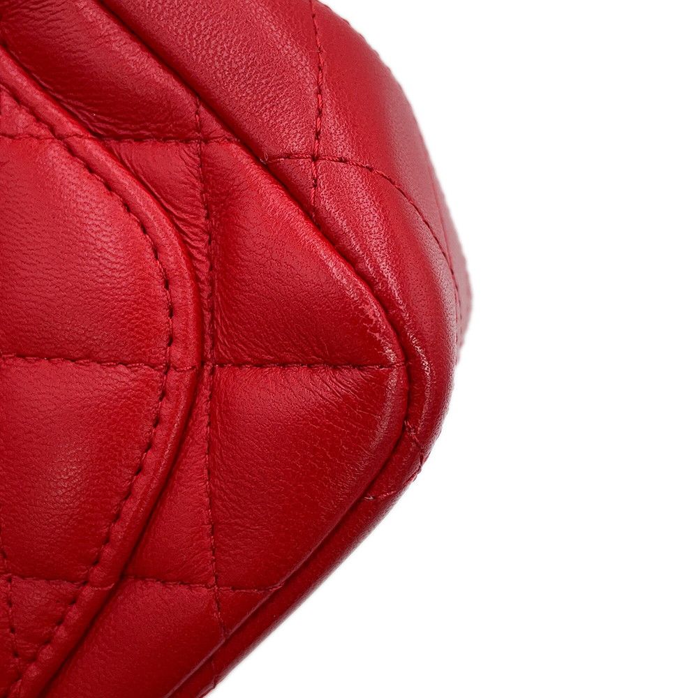 Chanel Chain Shoulder Bag Mini Quilted CC Logo Lambskin — view 7