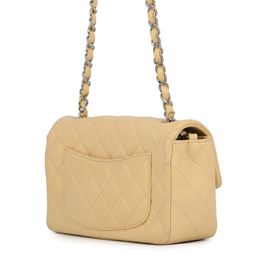 Chanel Chain Shoulder Bag Quilted 20 CC Logo Caviar Leather Mini Flap — view 2