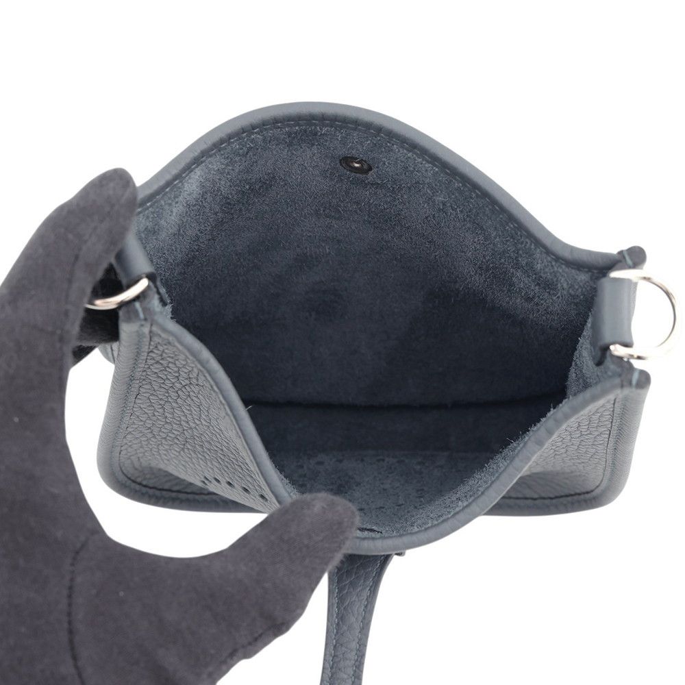 Hermes Shoulder Bag Evelyne TPM 111 Amazon Grimisty Silver Taurillon Clemence — view 4