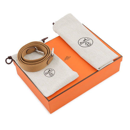 Hermes Shoulder Bag Evelyne TPM 111 Amazon Biscuit Silver Taurillon Clemence — view 6