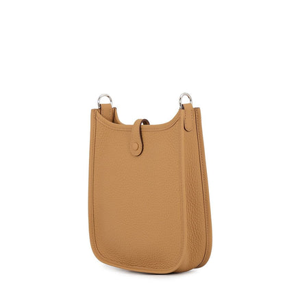 Hermes Shoulder Bag Evelyne TPM 111 Amazon Biscuit Silver Taurillon Clemence — view 2