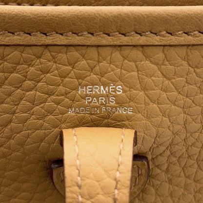 Hermes Shoulder Bag Evelyne TPM 111 Amazon Biscuit Silver Taurillon Clemence — view 5