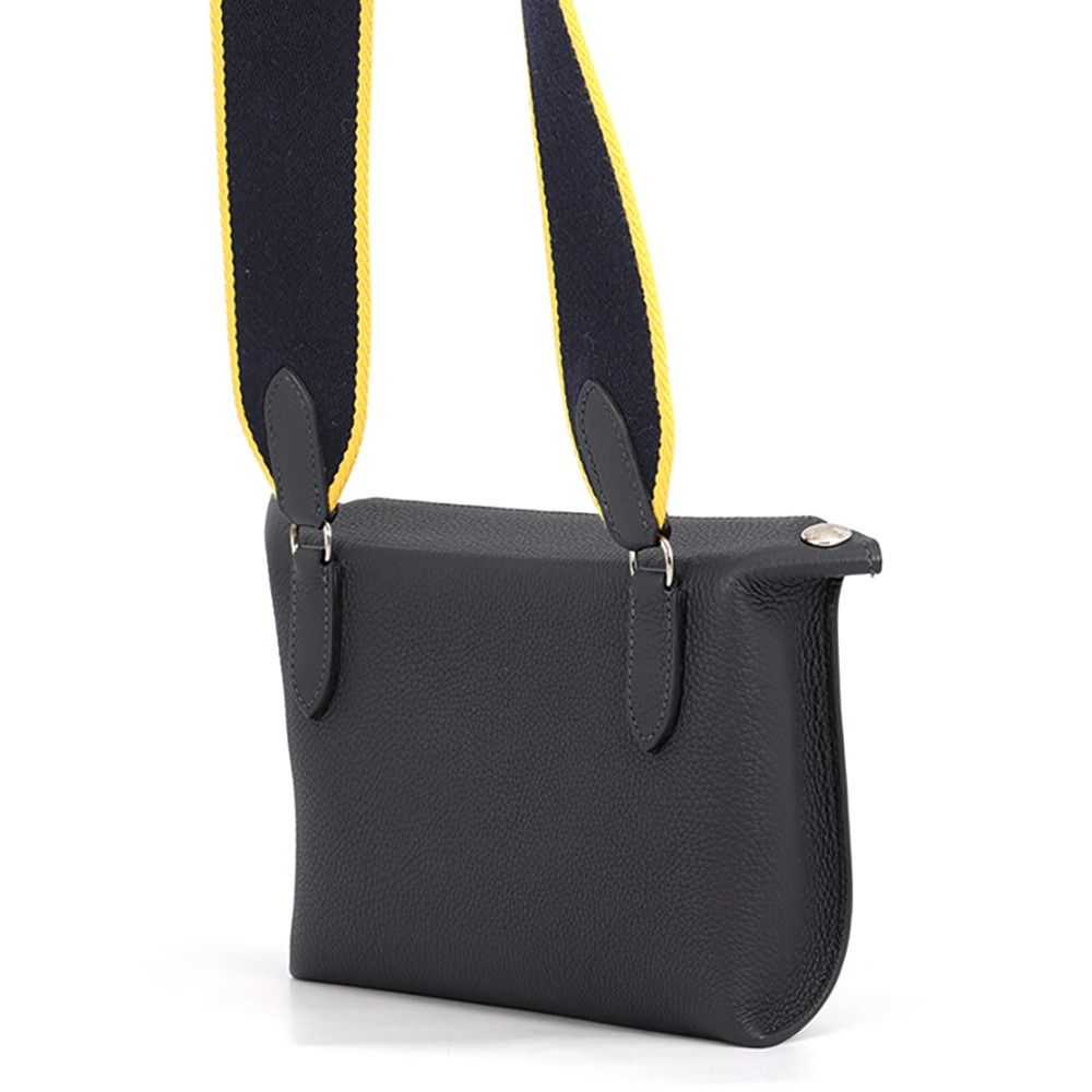 Hermes Shoulder Bag Vide Poche Cavern Silver Togo — view 2