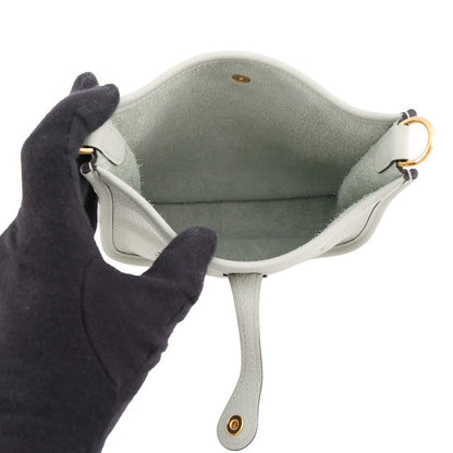 Hermes Shoulder Bag Evelyne TPM 111 Amazon Greeneve Gold Taurillon Clemence — view 5
