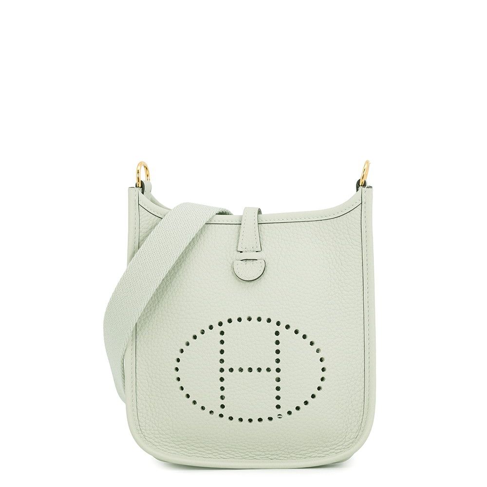 Hermes Shoulder Bag Evelyne TPM 111 Amazon Greeneve Gold Taurillon Clemence