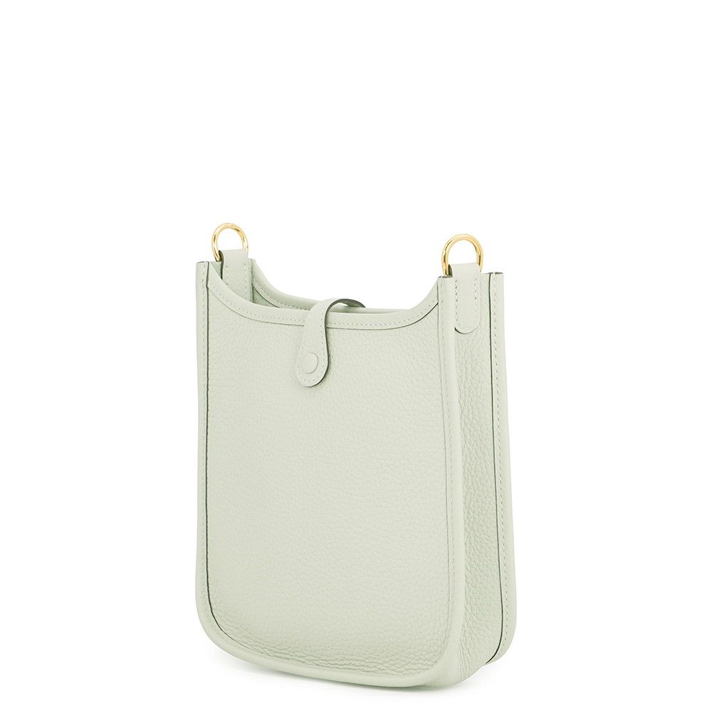 Hermes Shoulder Bag Evelyne TPM 111 Amazon Greeneve Gold Taurillon Clemence — view 2