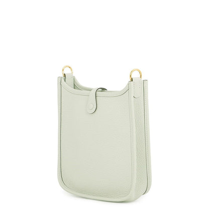 Hermes Shoulder Bag Evelyne TPM 111 Amazon Greeneve Gold Taurillon Clemence — view 2