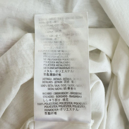 Gucci Floral Blouse Sequin Ribbon Short Sleeve T-Shirt White — view 7