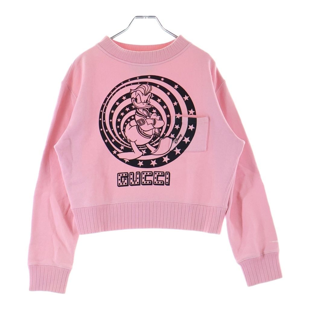 Gucci Disney Sweatshirt Donald Duck Crew Neck Pink