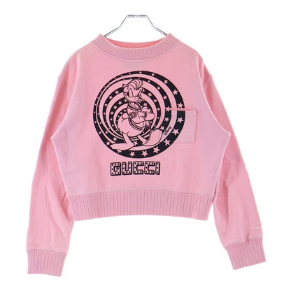 Gucci Disney Sweatshirt Donald Duck Crew Neck Pink