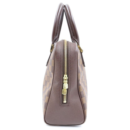 Louis Vuitton Damier Brera Checker All Over Print Leather Handbag Brown — view 3