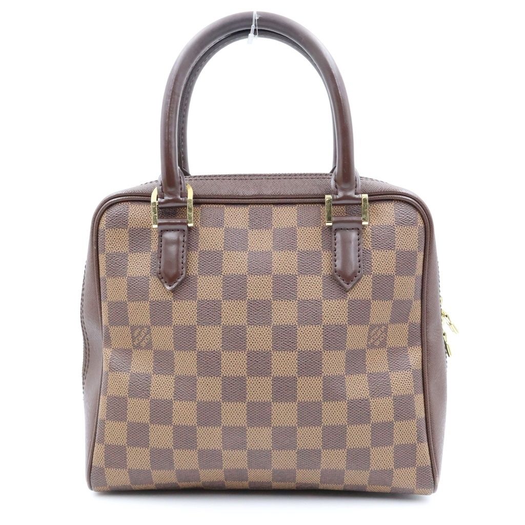 Louis Vuitton Damier Brera Checker All Over Print Leather Handbag Brown — view 2