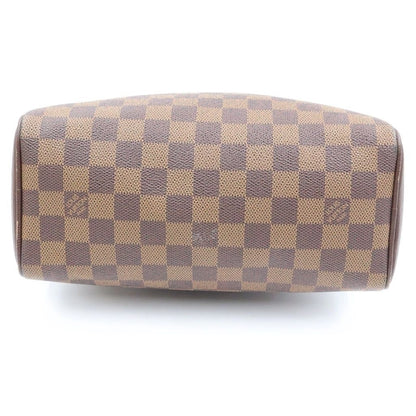 Louis Vuitton Damier Brera Checker All Over Print Leather Handbag Brown — view 4