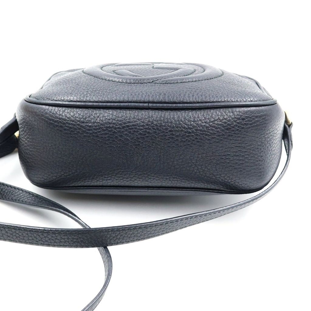 Gucci Soho Interlocking Fringe Tassel Leather Shoulder Bag Pochette Black — view 4