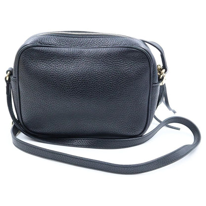 Gucci Soho Interlocking Fringe Tassel Leather Shoulder Bag Pochette Black — view 2