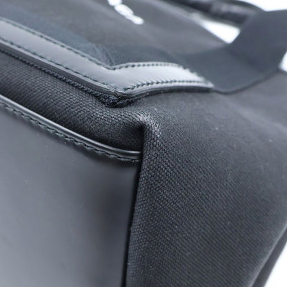 Balenciaga Navy Cabas Tote Bag Black Canvas Leather — view 5