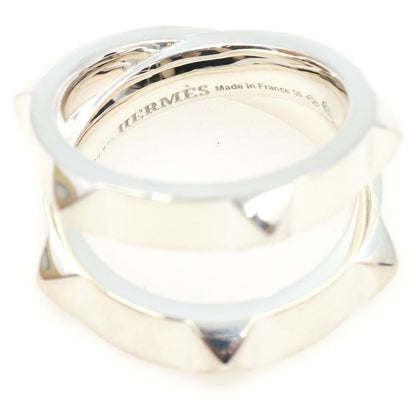 Hermes Clou de H Double Ring Silver — view 5