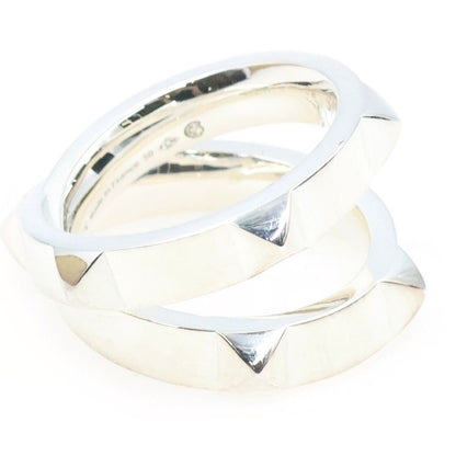 Hermes Clou de H Double Ring Silver — view 3