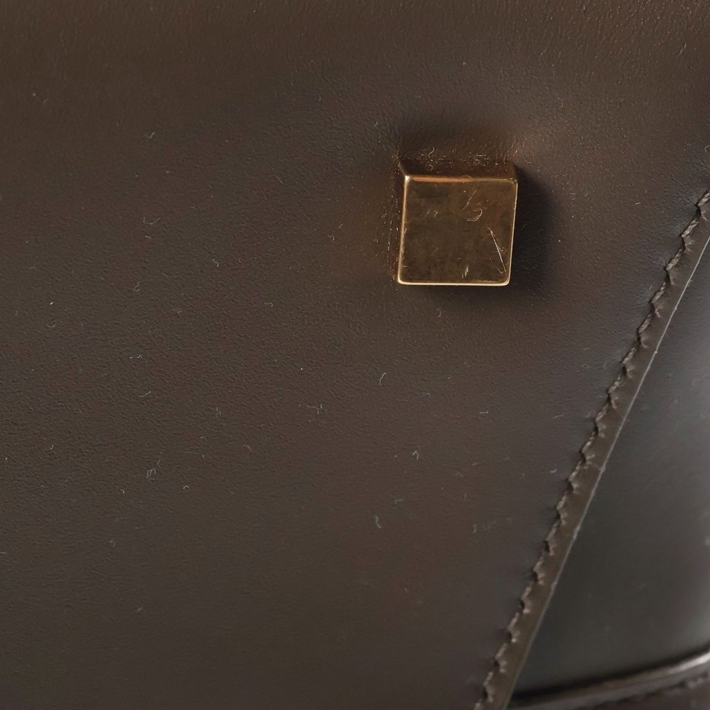Saint Laurent Paris le 37 le Toronto Set Handbag 2-Way Back Shiny Leather Calf — view 6