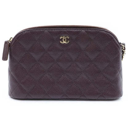 Chanel CC Logo Quilted Timeless Classic Caviar Leather Gold Chain Shoulder Bag