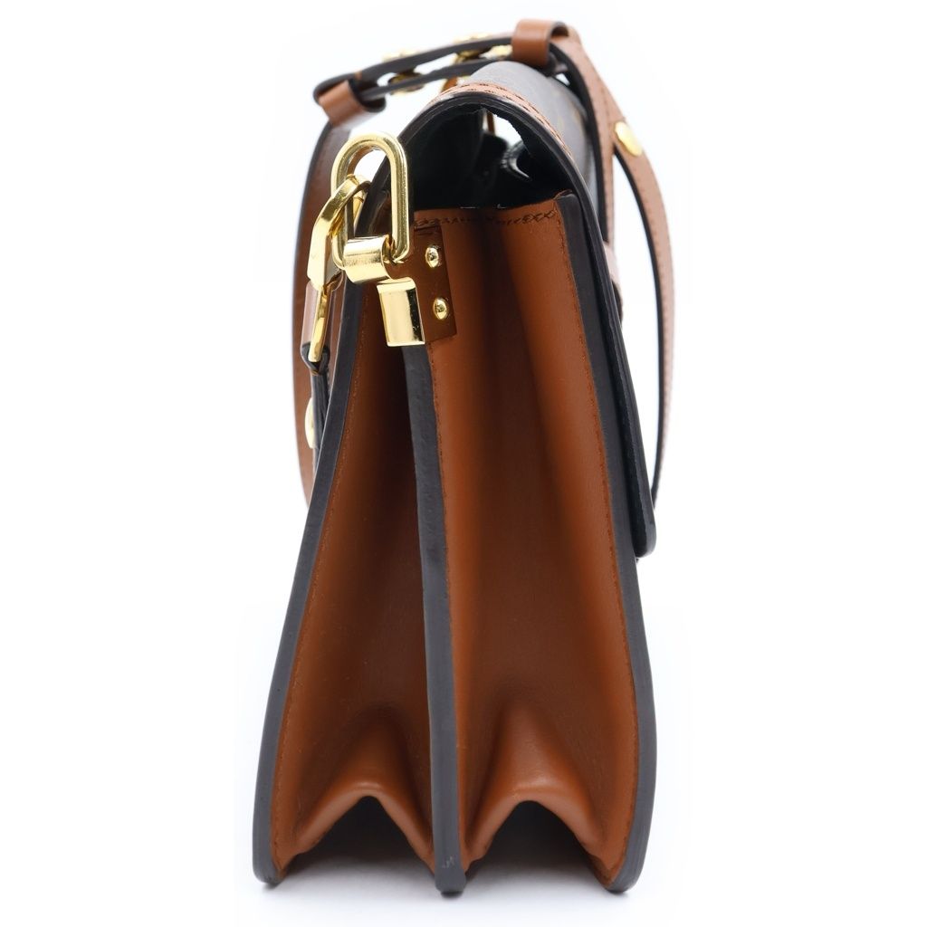 Louis Vuitton Monogram Reverse Dauphine MM Leather Shoulder Bag Brown — view 3
