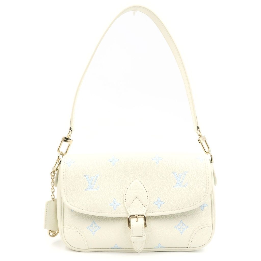 Louis Vuitton Monogram Empreinte Diane PM 2-Way Shoulder Bag White