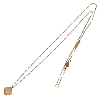 Van Cleef & Arpels Sweet Alhambra Mother of Pearl 18K Yellow Gold Necklace — view 2