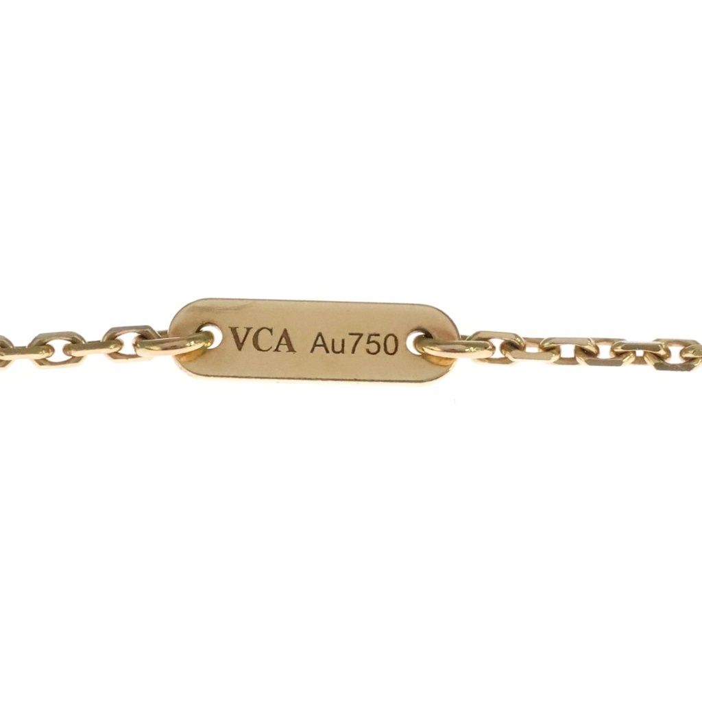 Van Cleef & Arpels Sweet Alhambra Mother of Pearl 18K Yellow Gold Necklace — view 5