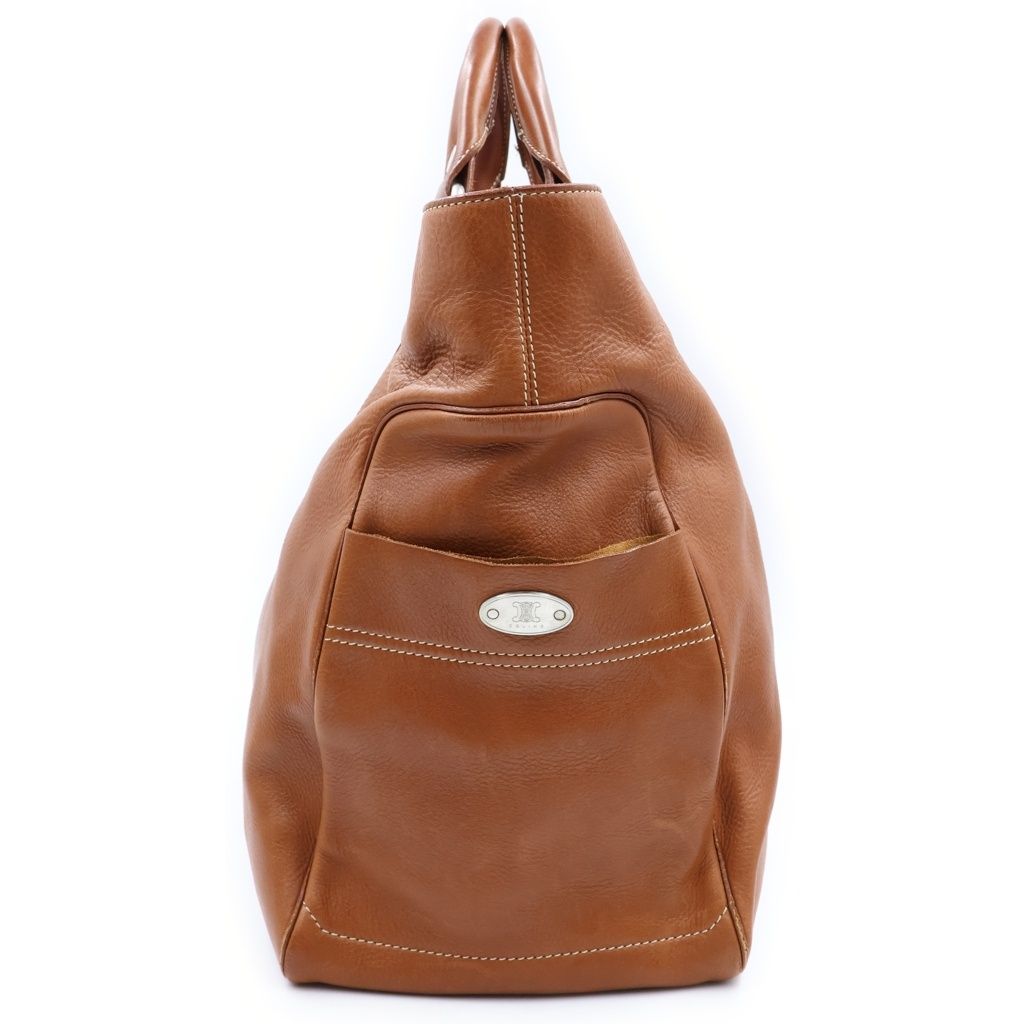 Celine Boogie Leather Handbag Brown — view 3