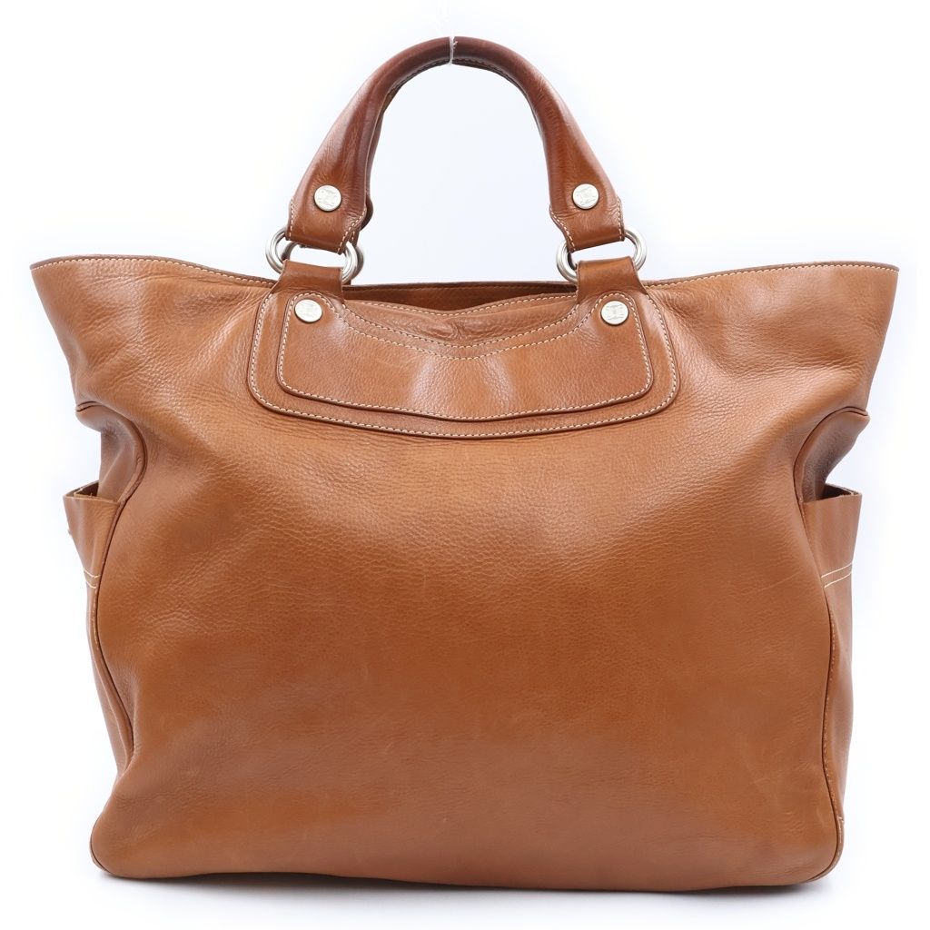 Celine Boogie Leather Handbag Brown