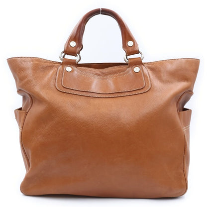 Celine Boogie Leather Handbag Brown