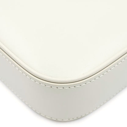 Saint Laurent Paris le Cassandra Leather Shoulder Bag Ivory — view 5