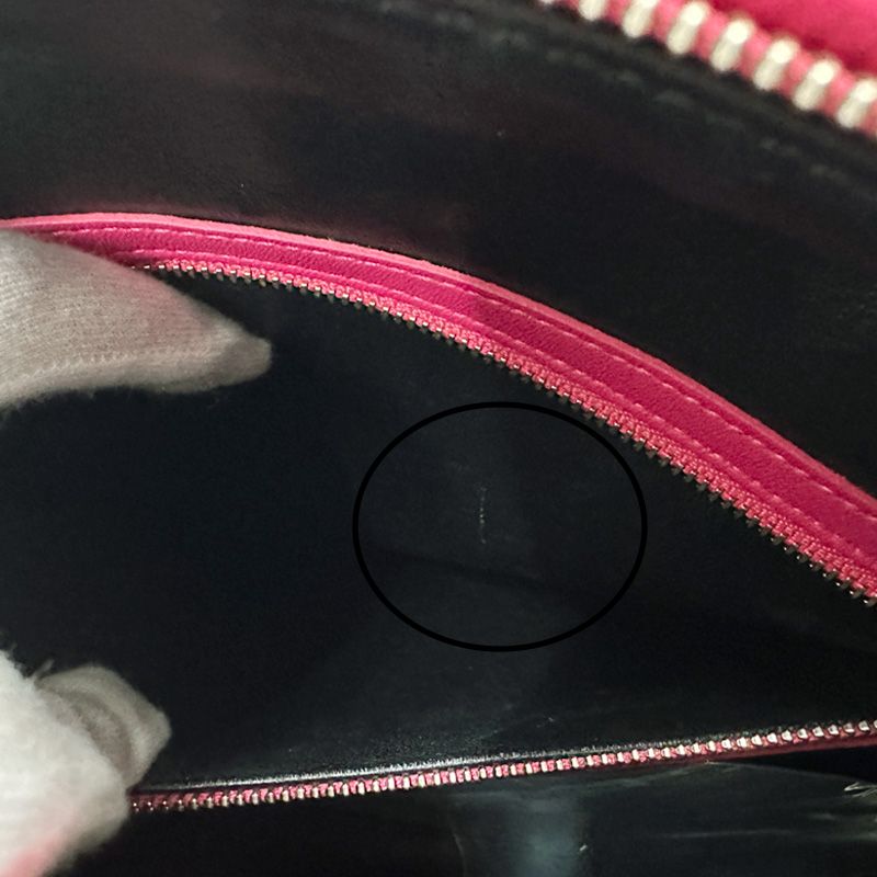 Dior 2-Way Shoulder Bag Lady Dior Large Leather Pink Silver Outing — view 6